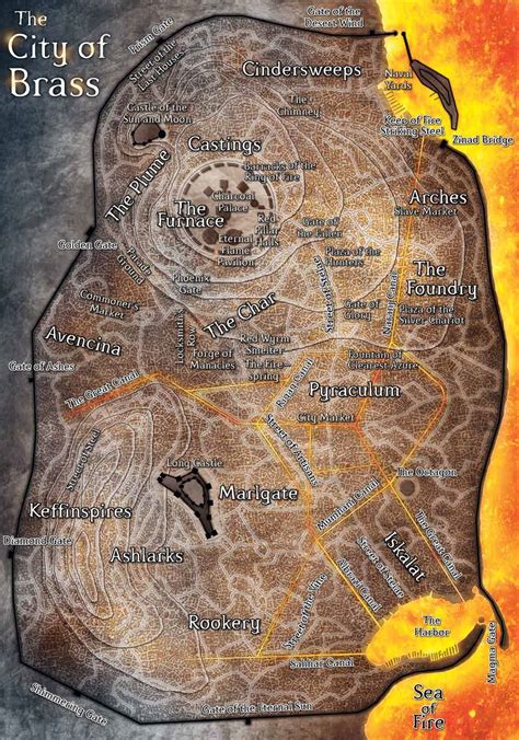 city of brass map|Map .